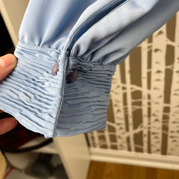 Pendleton Vintage Mock Neck Blouson Sleeve Blouse 18 - Picture 9 of 12